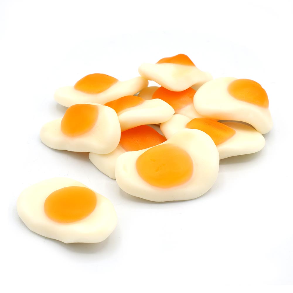 Large Fried Eggs – Foam Gummy Sweets Short & Sweet Shop