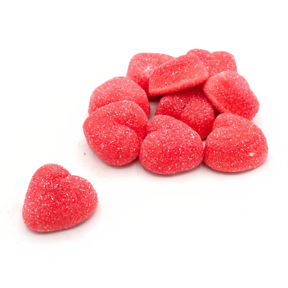 Fizzy Strawberry filled hearts gluten free Short & Sweet Shop