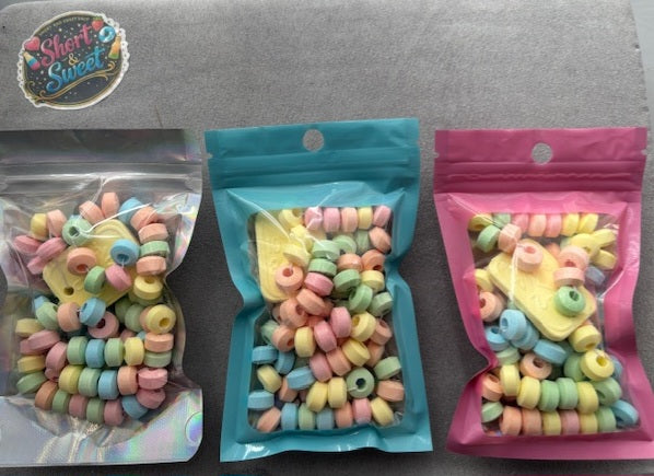 Candy watch and Necklace Set Retro Sweets, party favours (Vegetarian)