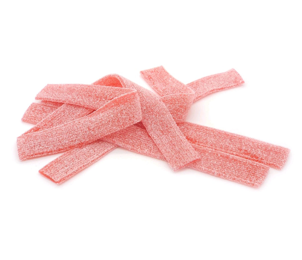 Strawberry fizzy belts pick & mix