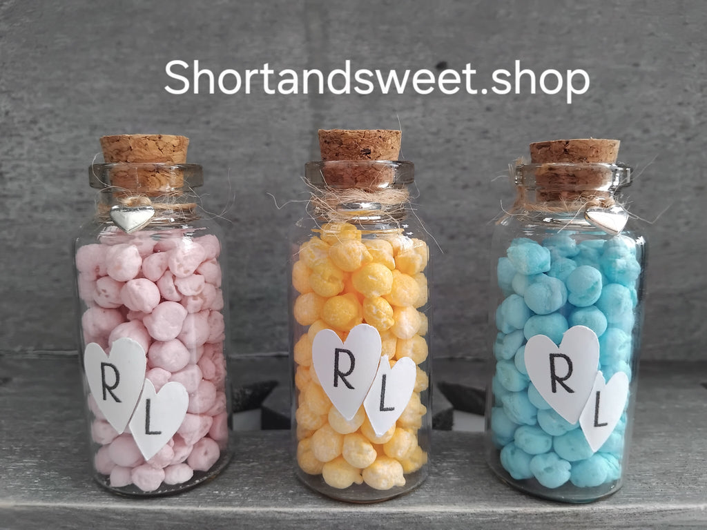 Wedding favours personalised, millions 10 flavours and colours