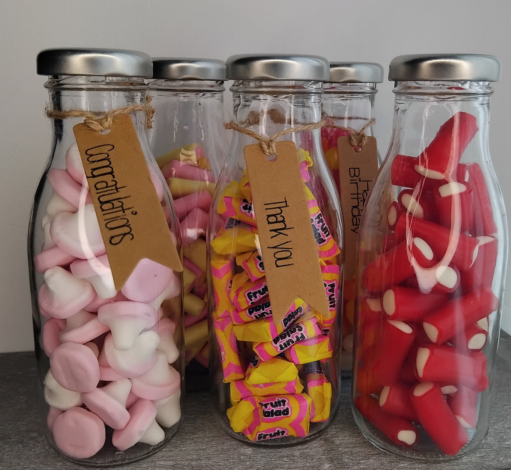 Happy Fathers Day gift sweets in a bottle, Short & Sweet Shop