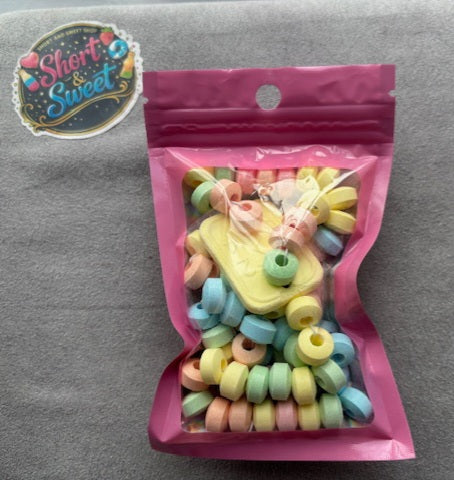 Candy watch and Necklace Set Retro Sweets, party favours (Vegetarian)