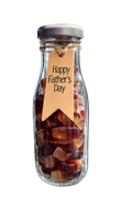Happy Fathers Day gift sweets in a bottle, Short & Sweet Shop