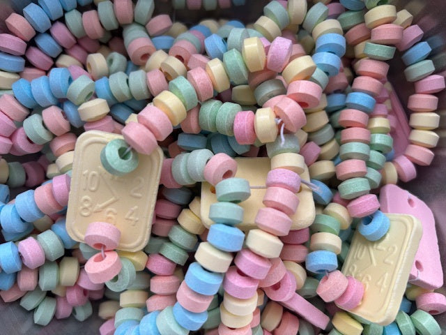 Candy watch and Necklace Set Retro Sweets, party favours (Vegetarian)