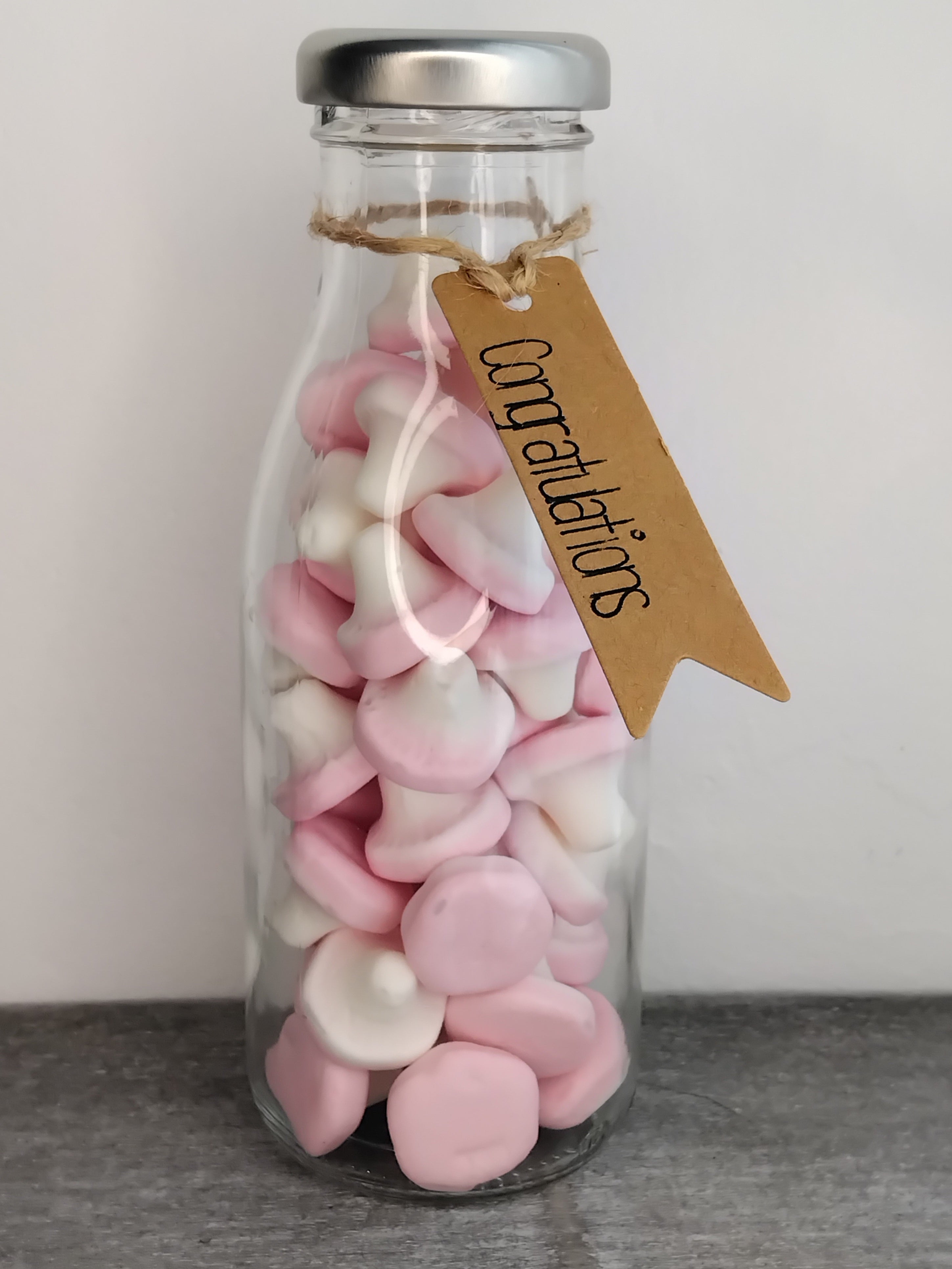 Happy Fathers Day gift sweets in a bottle, Short & Sweet Shop
