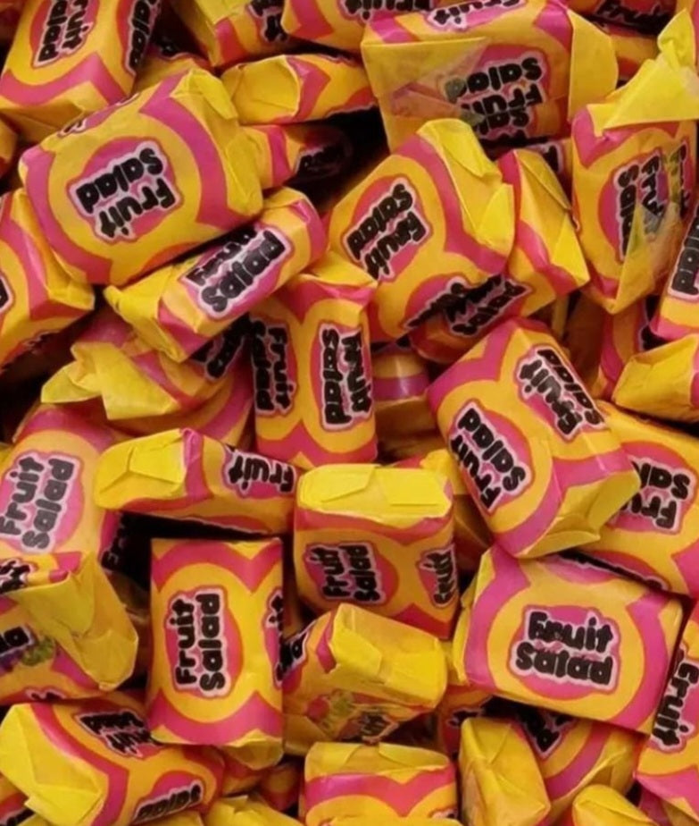Fruit salad chews retro sweets barratt