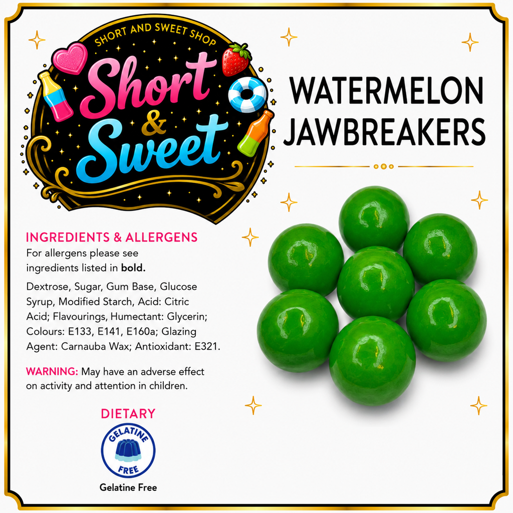 Jawbreakers watermelon  flavour, 80s retro