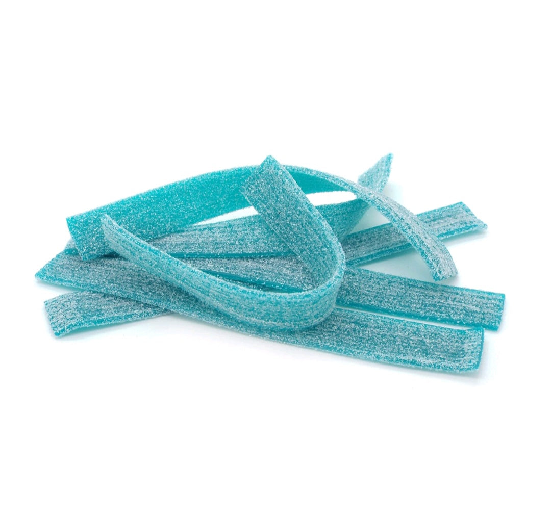 Raspberry fizzy belts pick & mix