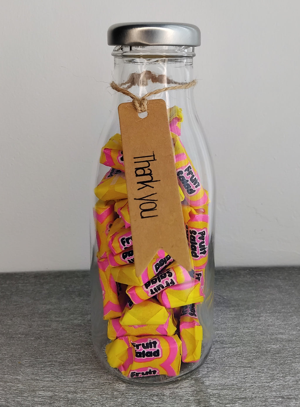 Happy Fathers Day gift sweets in a bottle, Short & Sweet Shop