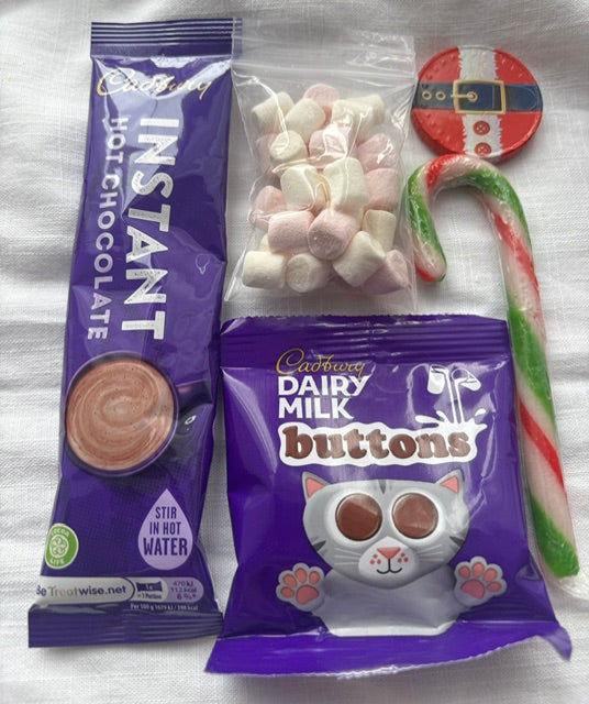 Christmas eve personalised hot chocolate gift, christmas eve box